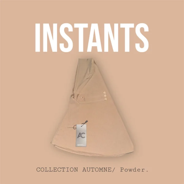 Instants Premium Jersey Hijab : Powder