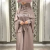 Abayati:  Khadija set  (2piece: abaya/ khimaar) - Afbeelding 2