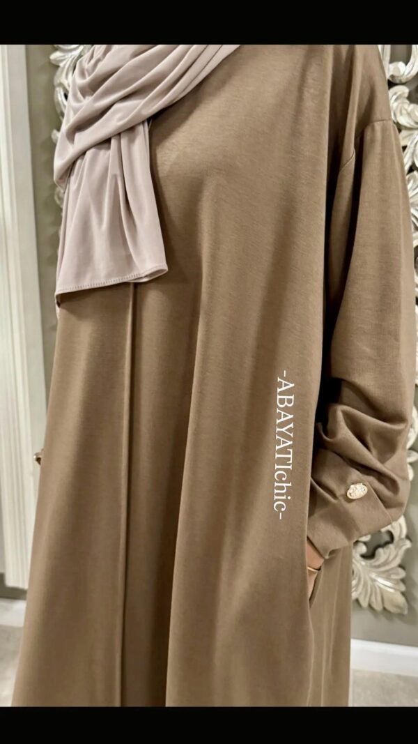 Daily:  Comfy Gold button dress - Afbeelding 2