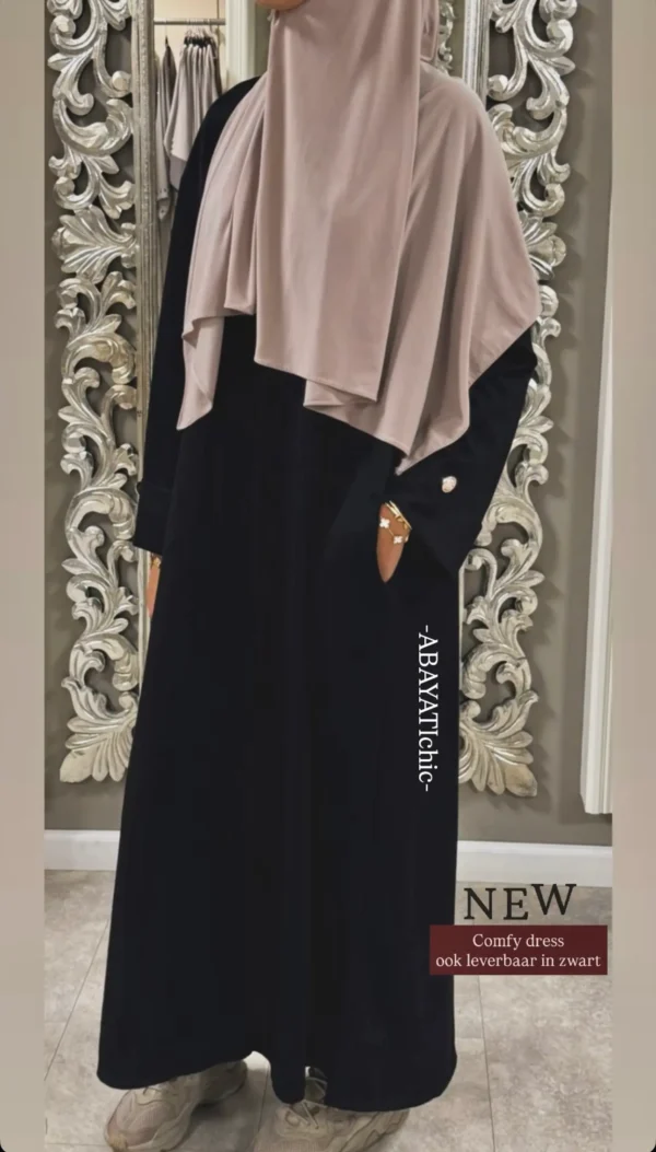 Daily:  Comfy Gold button dress - Afbeelding 3