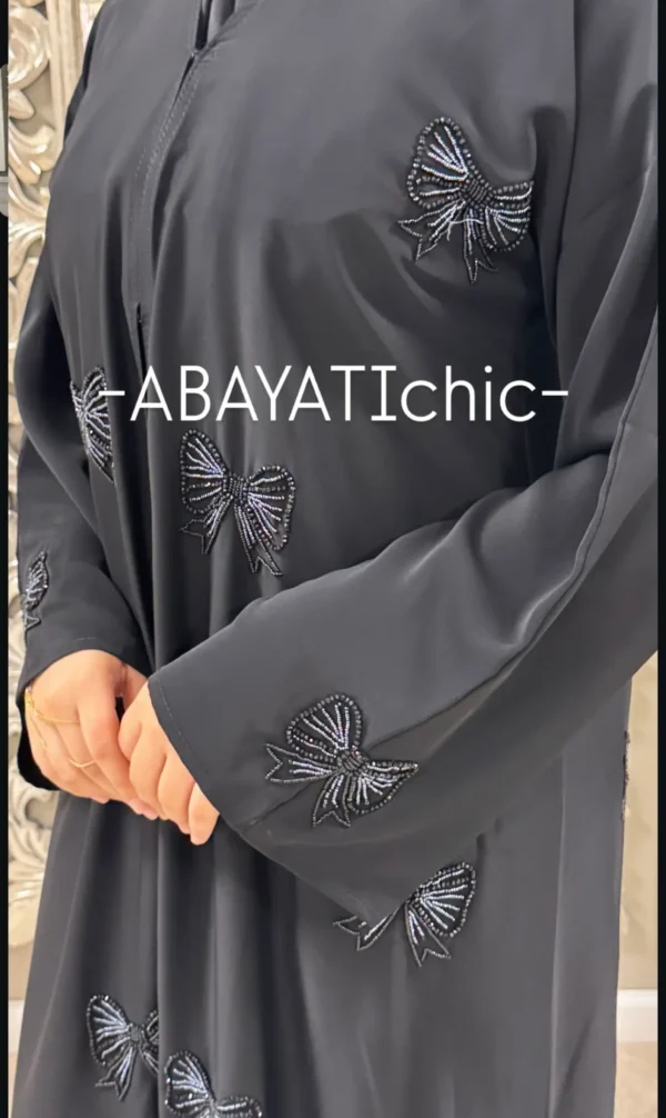 ABAYATI: Bijou Bow Abaya - Afbeelding 3