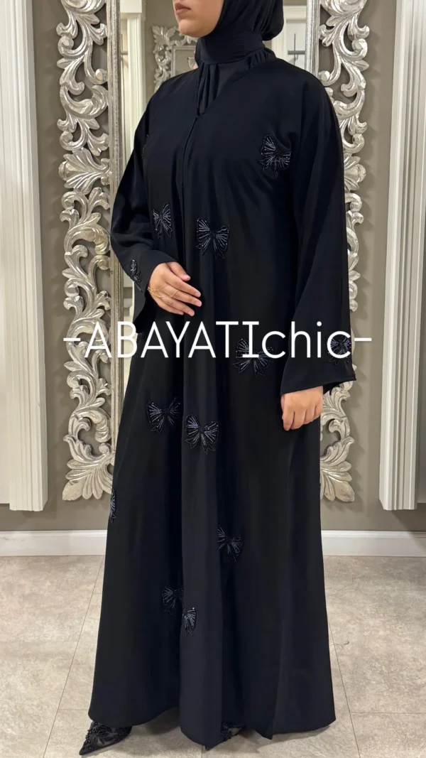 ABAYATI: Bijou Bow Abaya